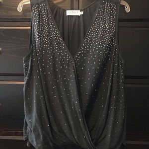 Velvet by Graham & Spencer Sleeveless Front Drape